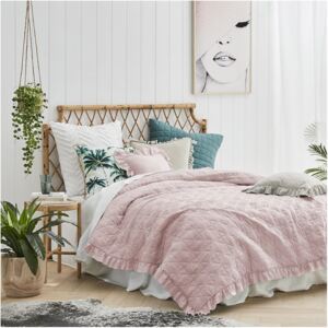 Přehoz na postel ROMANCE 220x240 cm růžová Mybesthome