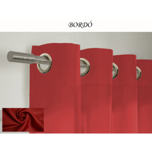 Hotový voálový barevný závěs / záclona na kolečkách / s kroužky 145x250cm různé barvy Barva: Bordó