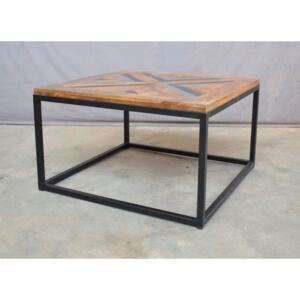 Konferenční stolek 80x80 z mangového dřeva