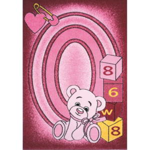 Vopi Kusový koberec Toys pink C 126 133 x 195 cm