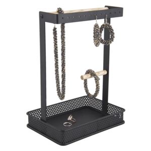 PRESENT TIME Černý stojan na šperky Merge 20,5 × 15 × 28,5 cm