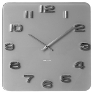 Karlsson Nástěnné hodiny - Karlsson Vintage Grey, 35x35 cm