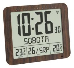 TFA60.4518.08 - Nástěnné hodiny DCF s venkovním čidlem teploty a s českým dnem v týdnu