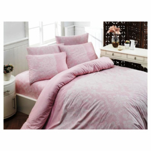 Homeville Povlečení 100% bavlna Pink powder se dvěma povlaky na polštář - 140x200 / 50x70+70x90