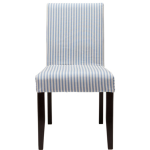Butlers Povlak na židli proužky - modrá/bílá