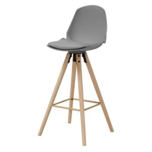 Designová barová židle Nerea šedá