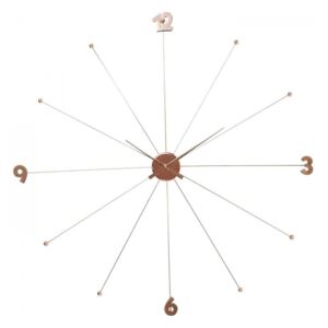 KARE DESIGN Nástěnné hodiny Like Umbrella Rose zlatá 100 × 100 × 6 cm
