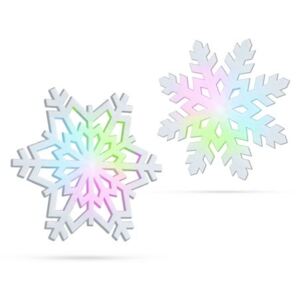 Svítící sněhová vločka - RGB LED - 10 cm