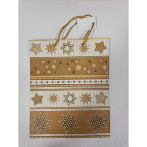Goleto Dárková taška s hvězdičkami 23 x 17 x 9 cm | 5 kusů