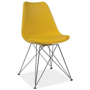 Židle MITY, 85x49x41, žlutá