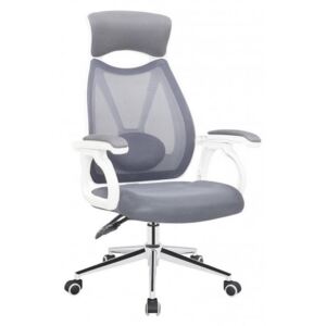 Kancelářská židle ADK PLUTO, šedá/bílá, 182010