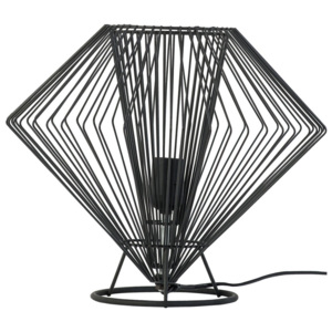 Černá stolní lampa Vox Cesto, ⌀ 37 cm
