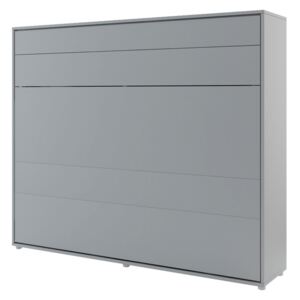 Sklápací postel BC-14 160x200 Bed-Concept, Barva: šedá, LED světlo s USB: bez LED světla s USB, Vnitřní osvětlení pod policemi: bez osvětlení políc