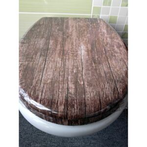 WC sedátko Eisl softclose Old Wood Duroplast