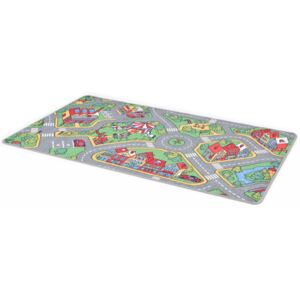 Hrací koberec se smyčkovým vlasem - vzor Městská silnice | 90x200