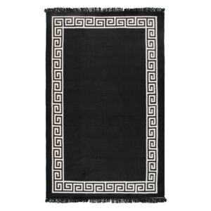 Béžovo-černý oboustranný koberec Justed, 80 x 150 cm