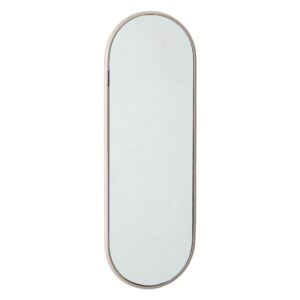 Bloomingville Oválné zrcadlo se světle šedým rámem V.45 cm