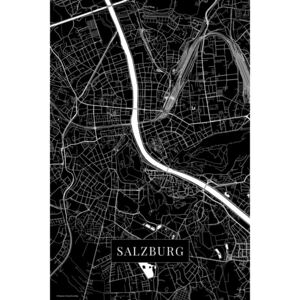 Mapa Salzburg black