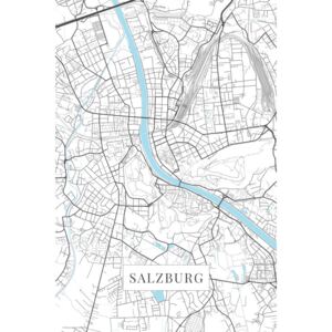 Mapa Salzburg white