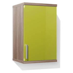 Koupelnová skříňka závěsná K8 barva skříňky: dub sonoma tmavá, barva dvířek: lemon lesk