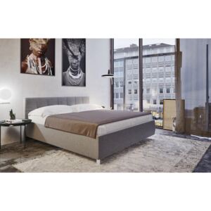 Ormatek Čalouněná postel LEDA 140x200 v barvě Savana Grey