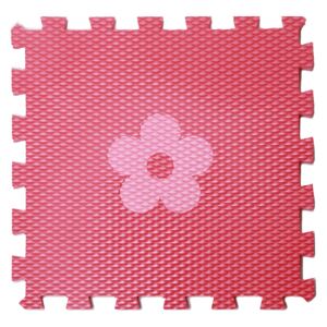 VYLEN Minideckfloor s kytkou Barevná kombinace: Červený s růžovou kytkou