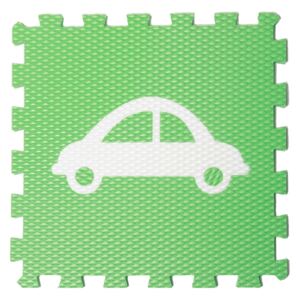 VYLEN Minideckfloor s autem Barevná kombinace: Zelený s bílým autem