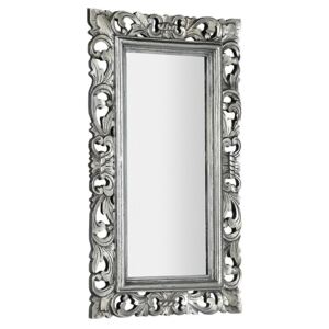 SAPHO - SAMBLUNG zrcadlo v rámu, 40x70cm, stříbrná IN109