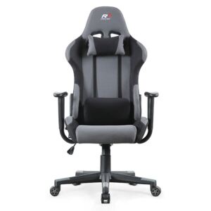 Herní židle k PC Sracer R6 s područkami nosnost 130 kg šedá-černá