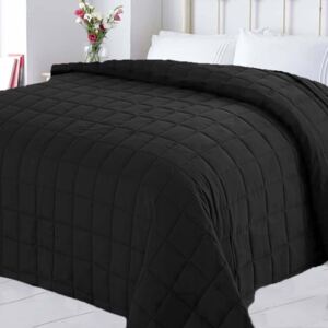 XPOSE® Přehoz na postel EVITA - černá 220x240 cm