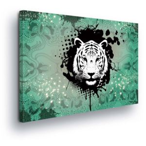 Obraz na plátně - Zelený Tygr 100x75 cm