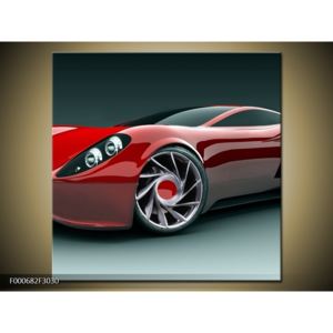 Obraz červeného auta (F000682F3030)