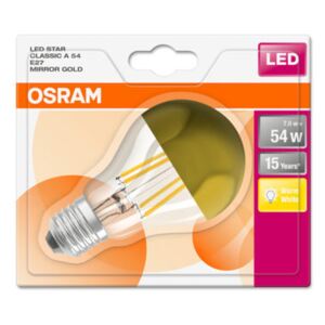 OSRAM LED Filament STAR ClasA 230V 7W 827 E27 / 700lm / 2700K / 15000h / noDIM / A+ / Sklo čiré miror zlatá / 1ks (4058075114616) - Osram LED žárovka 4058075114616 230 V, E27, 7 W = 54 W, teplá bílá, A+ A++ - E, vlákno