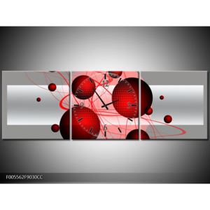 Abstraktní obraz - červených koulí (F005562F9030CC)