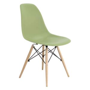 ART wood židle PP světle zelená