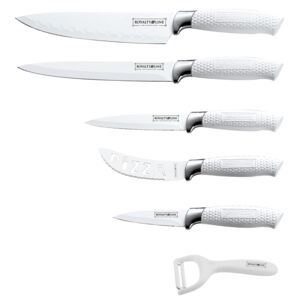 5dílná sada nožů s antiadhezní vrstvou Royalty Line RL-WHT5-W + škrabka