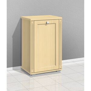 Koupelnová skříňka Retro KR 9 s výklopným košem Korpus / dvířka: krém 514 / krém 148