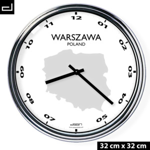 Kancelářské nástěnné hodiny: Warszawa