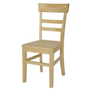 Drewmax KT123 - Dřevěná židle masiv borovice (Kvalitní borovicová jídelní židle z masivu)