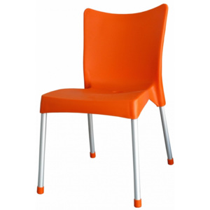 MEGA PLAST MP464 VITA (AL nohy) židle, 82,5x48x55 oranžová