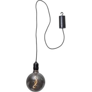 Černá venkovní světelná LED dekorace Best Season Glassball, délka 1 m
