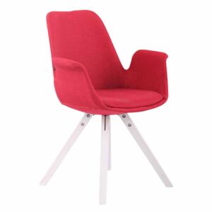Jídelní čalouněná židle Prins textil, bílé nohy (Jídelní čalouněná židle Prins textil, bílé nohy, do 2 týdnů)