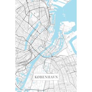 Mapa København white