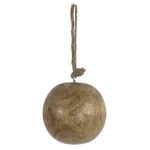 Dekorační dřevěná ozdoba koule - Ø 7cm
