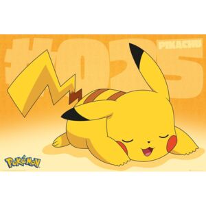 Plakát, Obraz - Pokemon - Pikachu Asleep, (91,5 x 61 cm)
