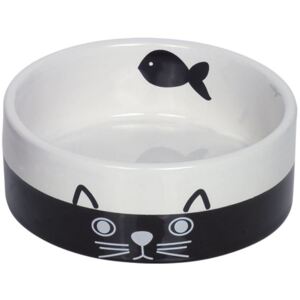 Nobby keramická miska pro kočky černobílá 12 cm