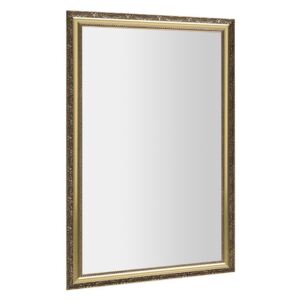 SAPHO - BOHEMIA zrcadlo v dřevěném rámu 589x989mm, zlatá NL484