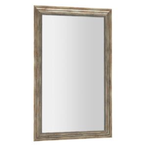 SAPHO - DEGAS zrcadlo v dřevěném rámu 616x1016mm, černá/starobronz NL731