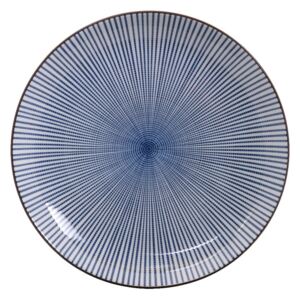 Modrý porcelánový talíř Tokyo Design Studio Yoko, ⌀ 25 cm