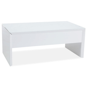 Konferenční stolek WARE, 110x60x45, bílá